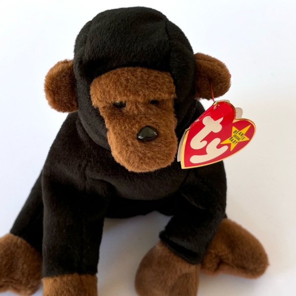 Ty Beanie Baby Retired 1996 Congo the Gorilla Vintage Rare Collectors Plush Toy - Picture 2 of 10